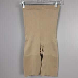 Spanx by Sara Blakely Size 1X Beige High-Waisted Shaper Shorts Shapewear